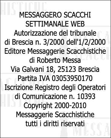 ex vicecampione del mondo: si è classificato penultimo a 3,5. La competizione era di decima categoria Fide (media Elo 2480). Sito ufficiale: http://schachbund.ch/turniere/sem.