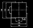 GTFV / PVC - TORRINO DI ESTRAZIONE IN PVC Caratteristiche tecniche: Tipo di materiale: ABS/PC e alluminio Colore standard: RAL 7035 Grado di protezione: IP23, EN60529 Metodo di fissaggio: N 8 viti M4