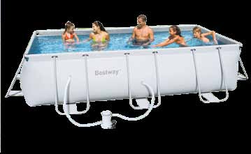 Convenienza fai da te. 349, 00 da 399,00 SCONTO 13% PISCINA con struttura in metallo cm 404x201x100h, con pompa a filtro cod.