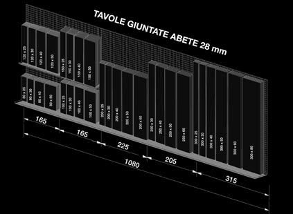 Tavole Giuntate 28 mm Tavole Giuntate Abete 28 mm Tavole Giuntate ARTICOLO BARCODE DIM. mm QUANT. MIN.