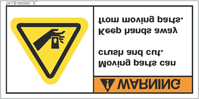 I portatori di apparecchi per il cuore non possono entrare in questa area. TK.LB.W0230._E_ Inglese WARNING TK.LB.W0230._F_ Francese AVERTISSEMENT TK.LB.W0230._S_ Spagnolo ADVERTENCIA Pericolo di schiacciamento.