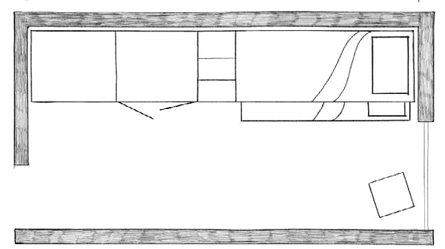 room 02 480 250 scala scale 1:50 system 18: armadio stagionale Nit con pomoli Klot.