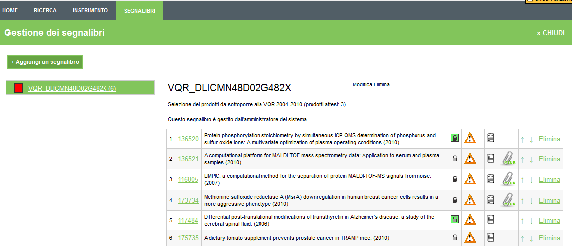 Cliccare sull icona a forma di piccola scheda