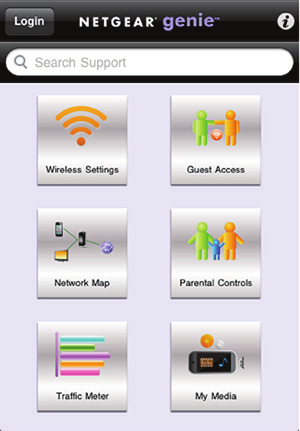 Applicazione NETGEAR Genie Mobile Per installare l'applicazione Genie Mobile: 1. Utilizzare il dispositivo mobile per aprire Apple AppStore o Google Play per Android e cercare NETGEAR Genie.