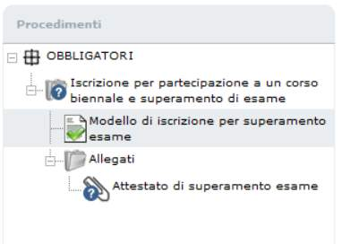 Il passo successivo sarà caricare l attestato di superamento dell esame.