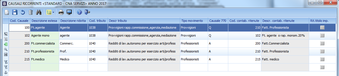 5. aziende che gestiscono il modulo Gestione Ritenute d Acconto: l attivazione nuovo esercizio (come descritto a pag.