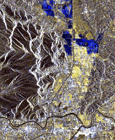 Esempio di applicazione Immagine SAR multitemporale dell'area di Pisa e Monti Pisani