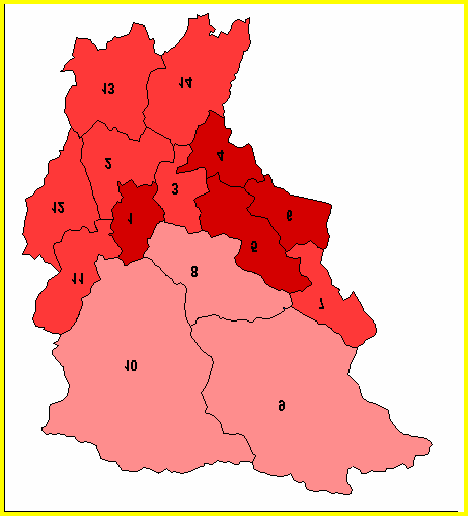 63 TAB. C.19.2 - QUOTA % DELLA POP. MINORILE STRANIERA SUL TOTALE DELLA POP. MINORILE PER AMBITO TERRITORIALE ANNO 2000 cod Ambito Pop. min. straniera % 10 Valle Brembana 1,84 9 Valli Seriana Sup.