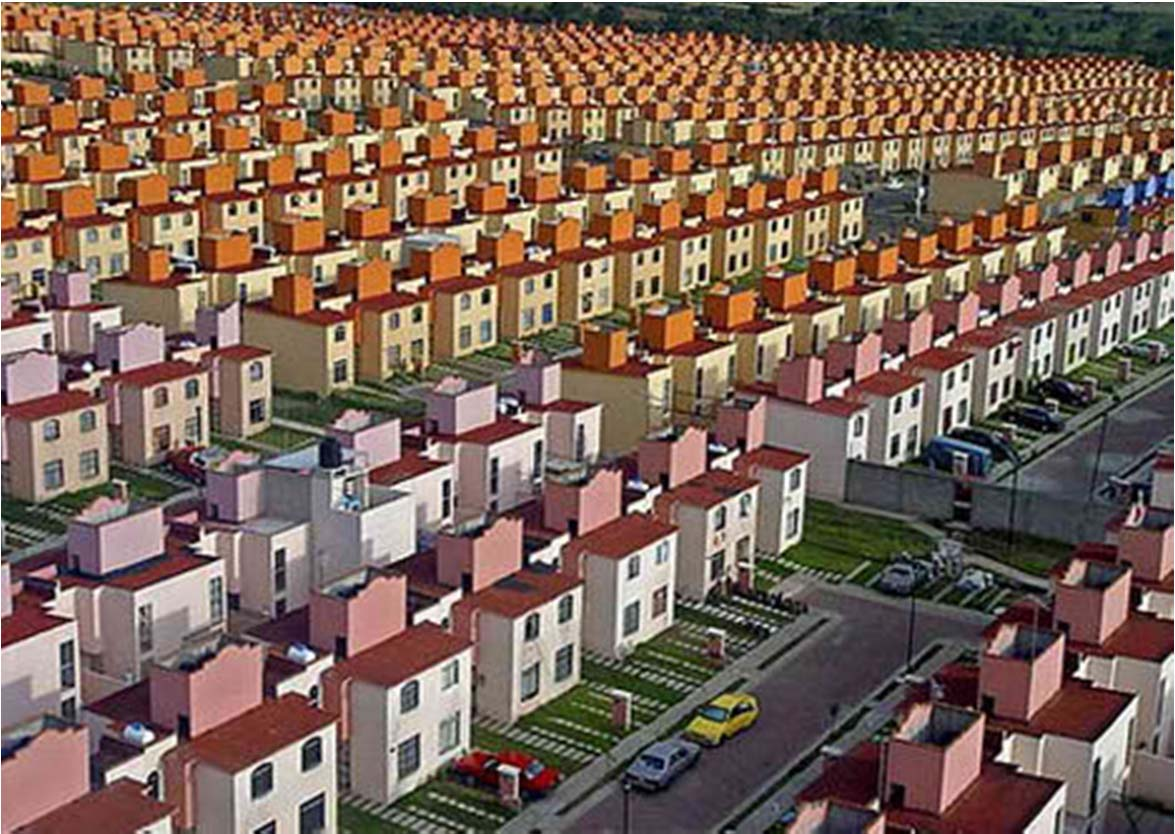 su Indicatore di Il termine sprawl è stato definito come: sinonimo di sviluppo urbano non pianificato, caratterizzato da bassa densità e uso del suolo misto sulla frangia urbana.