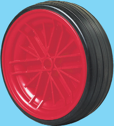 Ruote in gomma piena tipo leggero Light duty solid rubber tyre wheels 260x85 2.70-8 3.