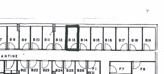 Pianta del posto auto distinto con il n 39 al piano S1 Pianta della cantina distinta con il n 13/B al piano S1 Durante