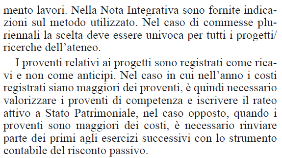 Valutazioni sulle commesse in corso