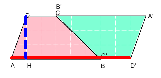 AREA DEI POLIGONI 9 OSSERVAZIONE: ogni trapezio è equivalente alla metà del parallelogrammo avente per base la somma delle basi del trapezio e la stessa altezza.