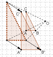 a) I lati di A'B'C' sono doppi dei lati di ABC: per passare da ABC ad A'B'C' occorre allora un omotetia di rapporto 2.