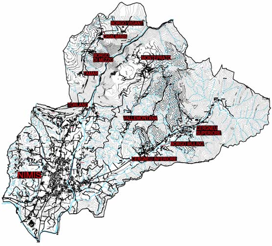 DESCRIZIONE SINTETICA DELLE CARATTERISTICHE SALIENTI DELL OPERA Il progetto persegue l adeguamento della rete fognaria del comune di Nimis (circa 3000 abitanti) sia in funzione dello sviluppo urbano