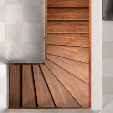 ESPERIA OLD ENGLAND Scale a giorno Open staircases Scala e colonne in legno tinta noce medio 252. Staircase and spindles in wood, colour light walnut 252.