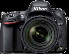 I AM NIKON D610 BENVENUTO NEL MONDO DEL FULL FRAME Sensore di immagine CMOS in formato FX da 24,3 megapixel effettivi Sensibilità ISO da 100 a 6.400, espandibile fino a 25.