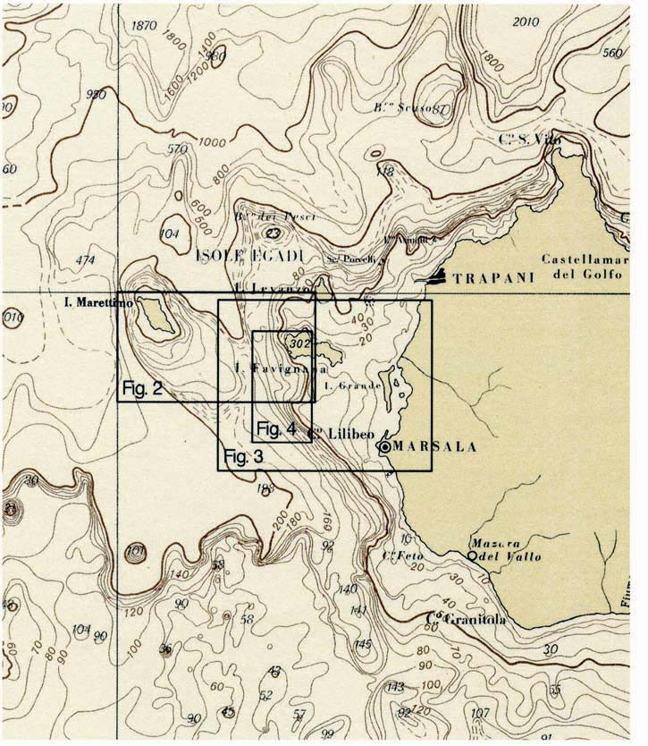 Mem. Descr. Carta Geol. d It. LVIII (4), pp.125-132 Terrazzi deposizionali sommersi al largo dell'isola di Favignana (Isole Egadi) D'ANGELO S.*, LEMBO P.* & SACCHI L.