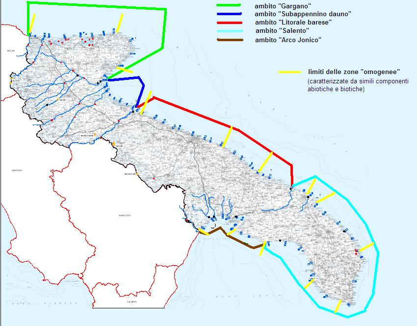 La fase Tipizzazione: un esempio per le acque marino-costiere pugliesi.