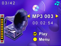 Sezione 5 Ascolto di musica MP3 (opzionale) Musica MP3 MP3 è un formato di file audio compresso. La musica MP3 può essere scaricata da alcuni siti Web. Trasferire la musica MP3 sulla videocamera 1.