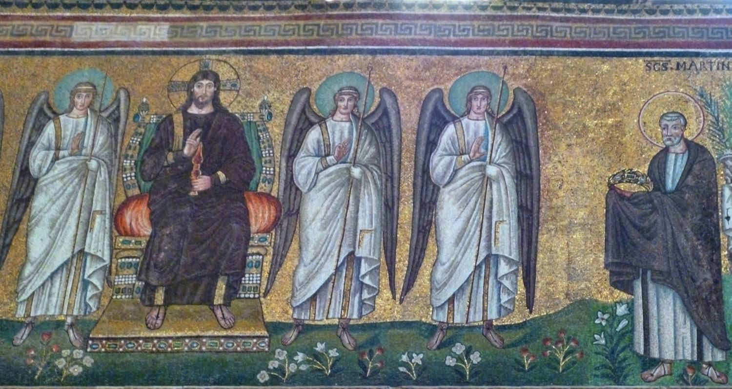 San Martino nella teoria dei Santi, Sant Apollinare Nuovo, Ravenna, VI secolo Nel VI
