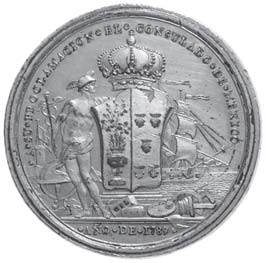 4473 Medaglia 1658 - Conquista di Mortaria - Testa a d. - R/ Allegoria Opus: Mavger Ø 40 mm.