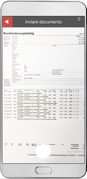 Fase 3: fotografare il documento Fotografare il documento desiderato. Per farlo premere su «Fotografare il documento». Fase 4: verificare il documento Verificare che la foto sia ben leggibile.