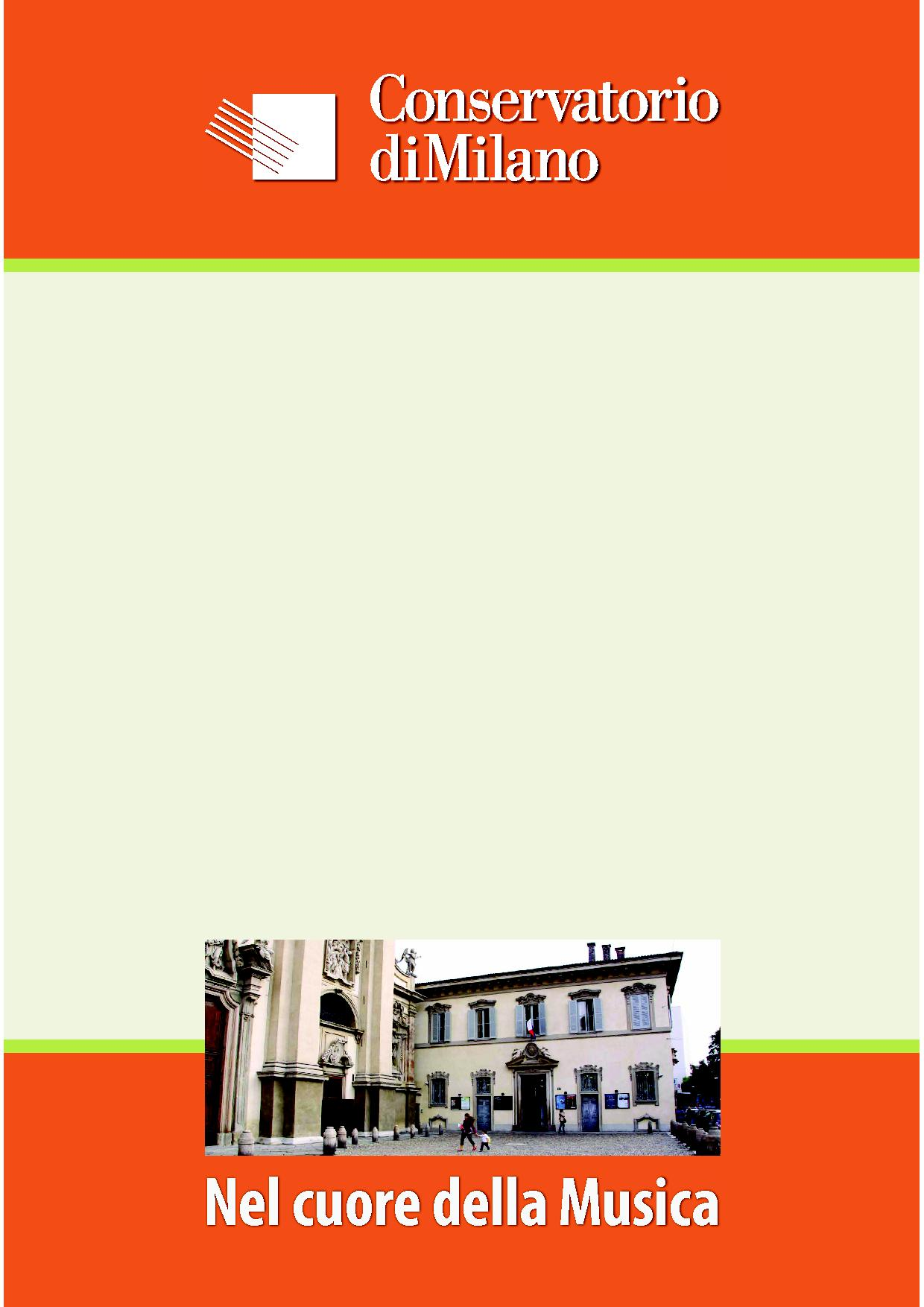 NOTES n. 6 luglio 2011 Cari lettori, la Newsletter NOTES è lo strumento con cui presenteremo il calendario degli appuntamenti che segnano la vita artistica del Conservatorio di Milano.