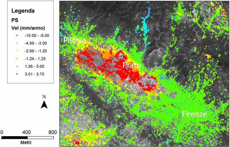 Monitoraggio di Movimenti di Massa Localizzati con Tecnica PSI Capitolo 3 3.3 Subsidenze I fenomeni di subsidenza, legati a cause naturali (consolidazione di sedimenti, movimenti tettonici, ecc.