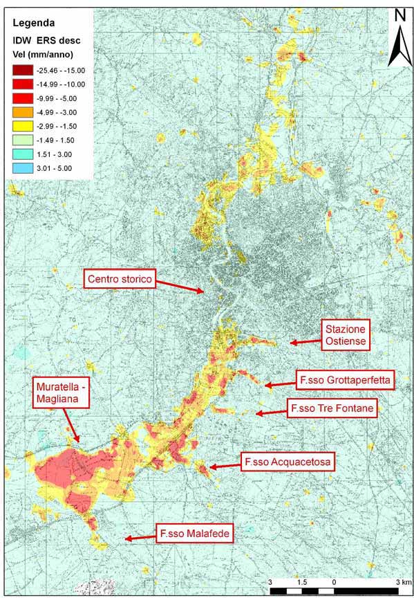 Utilizzo Dati PS nel Tempo Differito Capitolo 5 Figura 45: Mappa di velocità ottenuta dall