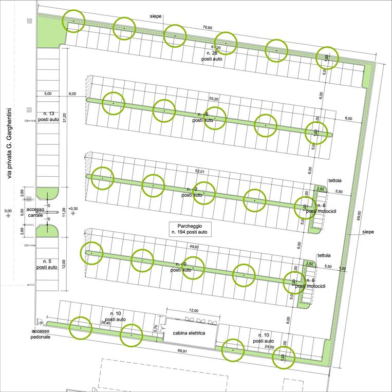 Progetto parcheggio ELEMENTI PER LA VALUTAZIONE DI COMPATIBILITÀ PAESAGGISTICA L intervento in progetto è compatibile con la qualificazione paesaggistica e con le caratteristiche strutturanti il sito