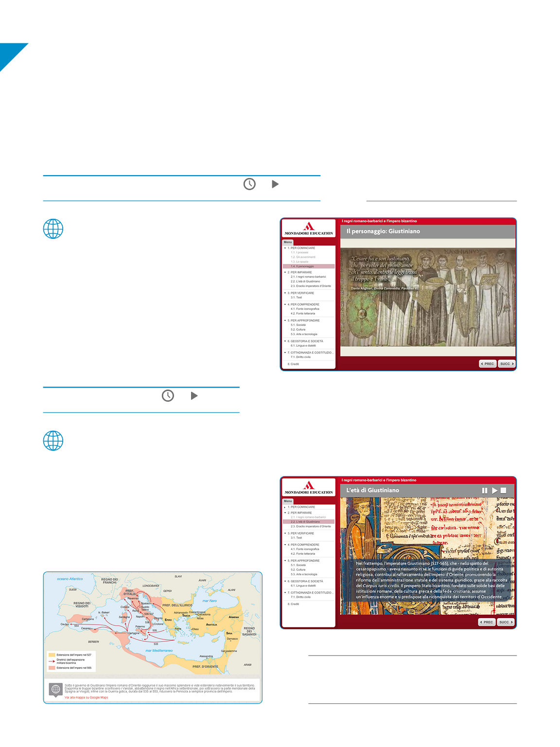 104 lezioni digitali l impero Bizantino Sotto giustiniano lezione 2 la politica espansionistica di giustiniano Video e lezione Frontale 15 in ClaSSe Fig.