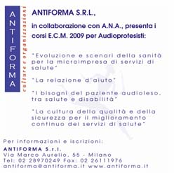 AUDIO PRO NUMERO 06 OTTOBRE 2009 PAG. 8 16 Congresso Nazionale Audioprotesisti Perchè saremo in tanti in Abruzzo. Perchè dobbiamo esserci [Segue da pag.