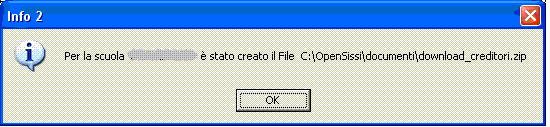 Richiedendo la creazione del file xml questa volta