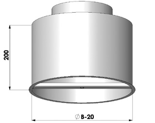 SW Diffusori PS5C-PSI5C plenum PS5C-Plenum standard realizzato in acciaio zincato sendzimir con attacco laterale. PSI5C-Plenum isolato con materiale certificato in classe 1 (D.M. 26-6-1984
