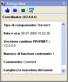 Utilizzo di SIMATIC imap 3.4 Finestre e viste 3.4.10 Finestra di anteprima Descrizione La finestra di anteprima visualizza informazioni sul componente PROFINET selezionato in una biblioteca.