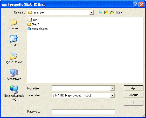 Progettazione di impianti 4.2 Gestione di progetti 4.2.2 Apertura e chiusura del progetto Premesse Quando si apre SIMATIC imap viene sempre aperto un nuovo progetto SIMATIC imap vuoto.