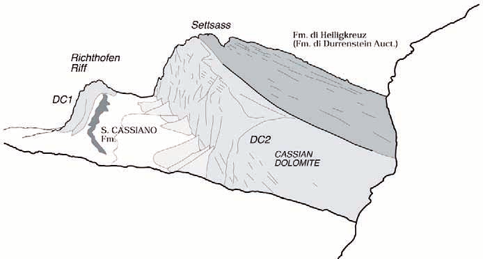 18 Gian Luigi Trombetta Fig. 7. Veduta panoramica del Settsass dalla cabinovia del Lagazuoi.