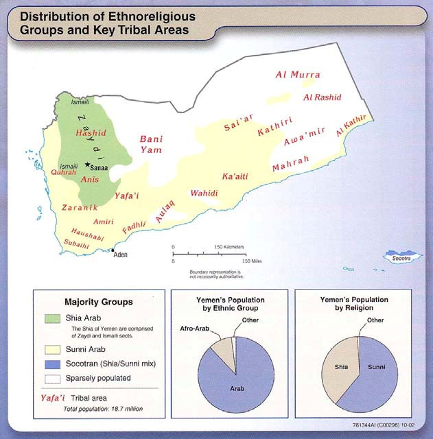 161 I conflitti armati contemporanei. Quali soluzioni Composizione etnica dello Yemen http://www.lib.utexas.edu/maps/middle_east_and_asia/yemen_ethno_2002.