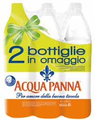 Le Bevande 1,05 0,72 2,29 9,90 0,79 2,19 8,99 L acqua che risparmia la natura fa risparmiare anche te. Confezione da 6 bottiglie di cui 2 in OMAGGIO!