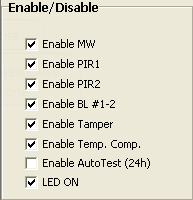 Pannello abilita / Disabilita tecnologie Abilita Disabilita tecnologia e modo di funzionamento Abilita/Disabilita tecnologia MicroOnda.