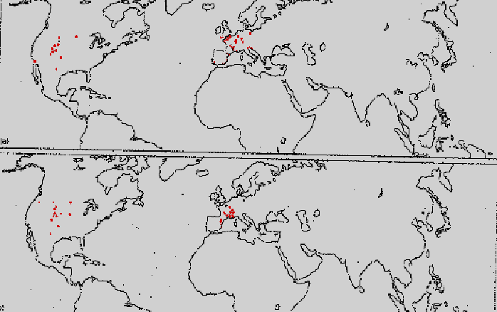 Ricostruzione di Smilodectes gracilis (Eocene medio; Wyoming) Siti di