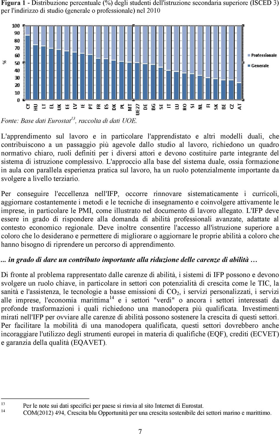 L'apprendimento sul lavoro e in particolare l'apprendistato e altri modelli duali, che contribuiscono a un passaggio più agevole dallo studio al lavoro, richiedono un quadro normativo chiaro, ruoli