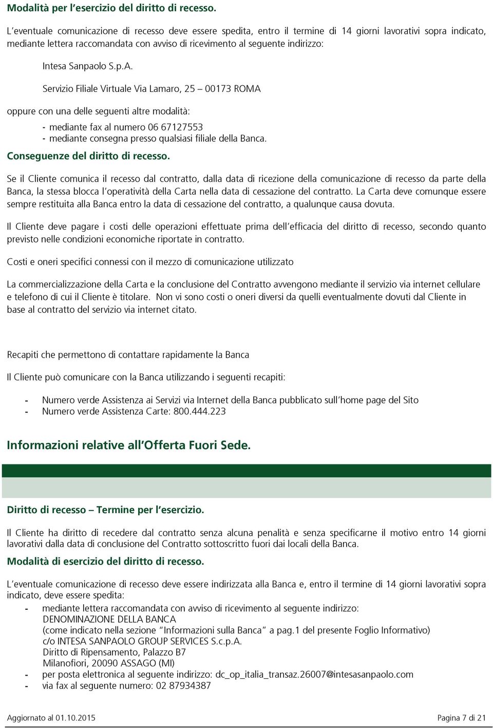 Intesa Sanpaolo S.p.A.