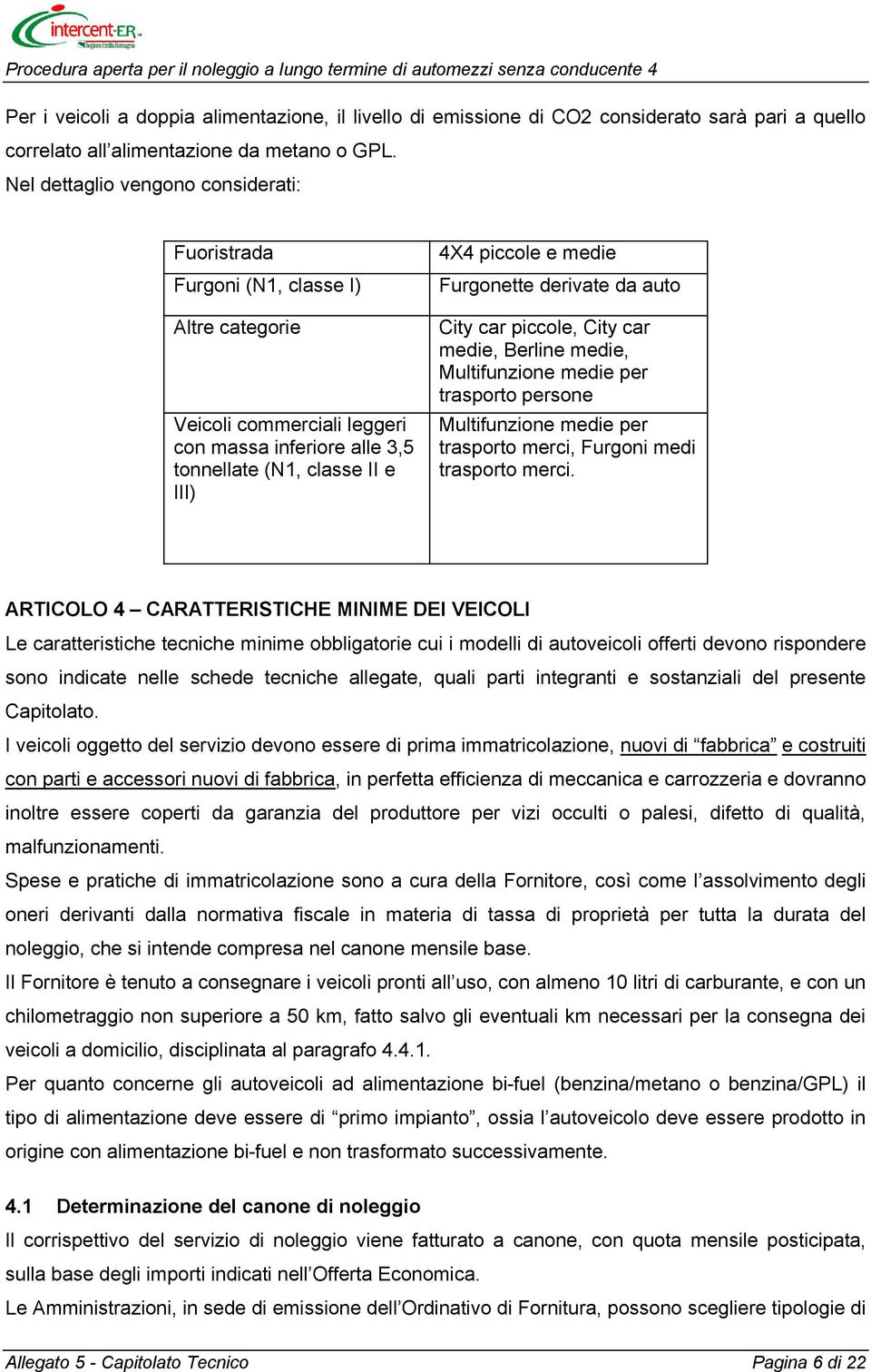 Furgonette derivate da auto City car piccole, City car medie, Berline medie, Multifunzione medie per trasporto persone Multifunzione medie per trasporto merci, Furgoni medi trasporto merci.