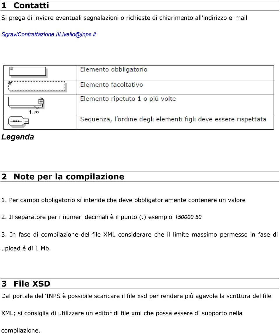 Il separatore per i numeri decimali è il punto (.) esempio 150000.50 3.