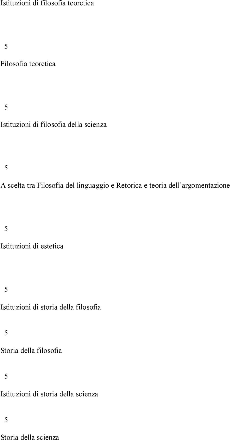 teoria dell argomentazione Istituzioni di estetica Istituzioni di storia della