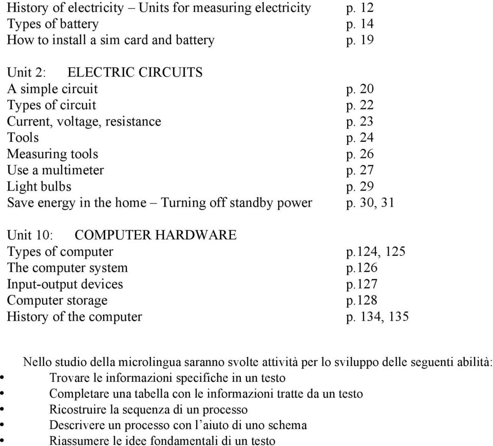 30, 31 Unit 10: COMPUTER HARDWARE Types of computer p.124, 125 The computer system p.126 Input-output devices p.127 Computer storage p.128 History of the computer p.