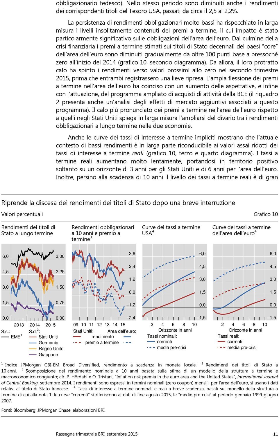 sulle obbligazioni dell area dell euro.