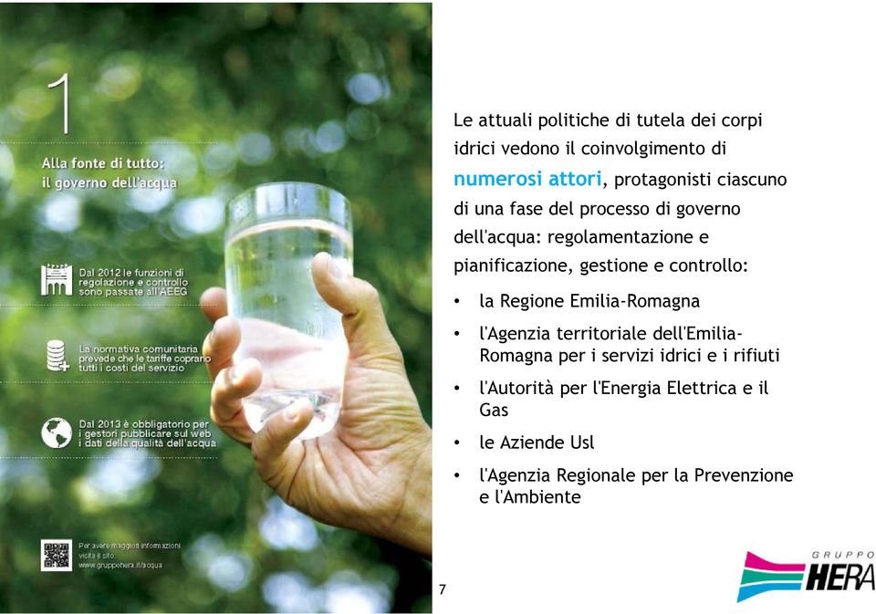 controllo: la Regione Emilia-Romagna l'agenzia territoriale dell'emilia- Romagna per i servizi idrici e i